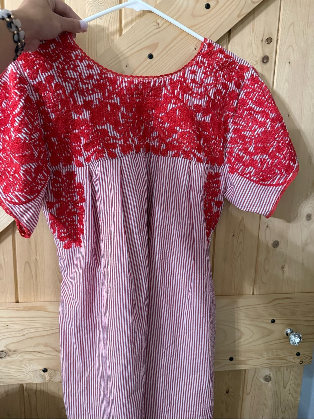 Buddy Love Red Embroidered Stripe Top - Picture 5 of 10